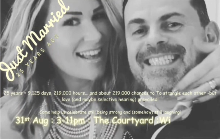 Lee and Khadine sharing their first dance